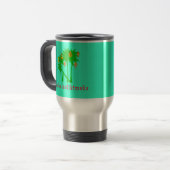 Mele Kalikimaka Hawaiian Kerstapparel Reisbeker (Voorkant links)