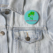 Mele Kalikimaka Hawaiian Kerstapparel Ronde Button 5,7 Cm (In situ)