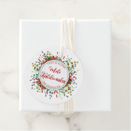 Mele Kalikimaka Hawaiian kerstcadeautags Bedankjes Labels