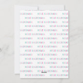 Mele Kalikimaka Hawaiian Kerstfoto Collage Feestdagenkaart (Achterkant)