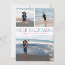 Mele Kalikimaka Hawaiian Kerstfoto Collage