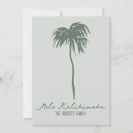 Mele Kalikimaka Hawaiian kerstkaart