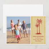 Mele Kalikimaka Hawaiian kerstkaarten Feestdagenkaart (Voorkant / Achterkant)