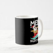 Mele Kalikimaka Hawaiian Kerstmis Hawaii Surfing Koffiemok (Voorkant rechts)