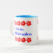 Mele Kalikimaka Hawaiian Kerstmis Hibiscus Mok (Voorkant links)