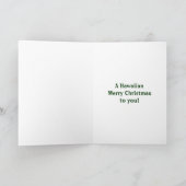 Mele Kalikimaka Hawaiian Kerstmis Kaart (Binnen)