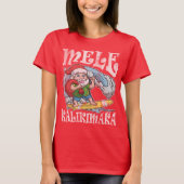 Mele Kalikimaka Hawaiian Kerstmis T-shirt (Voorkant)