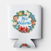 Mele Kalikimaka Hawaiian Kerstmis Wreath Blikjeskoeler (Achterkant)