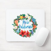 Mele Kalikimaka Hawaiian Kerstmis Wreath Muismat (Met muis)