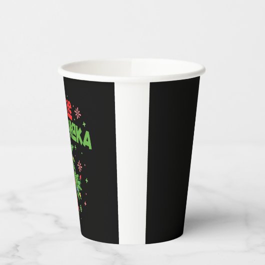 Mele Kalikimaka Hawaiian Kerstpalmboom Licht Papieren Bekers (Links)