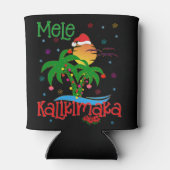 Mele Kalikimaka Hawaiian Merry Kerstmis Aloha Blikjeskoeler (Achterkant)