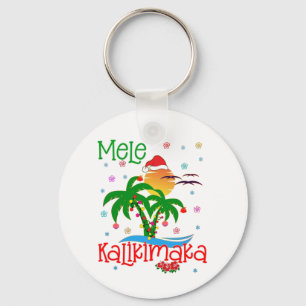Mele Kalikimaka Hawaiian Merry Kerstmis Aloha Sleutelhanger