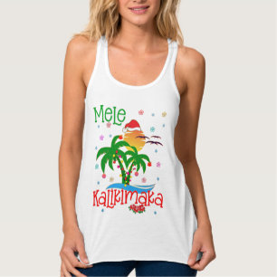 Mele Kalikimaka Hawaiian Merry Kerstmis Aloha Tanktop
