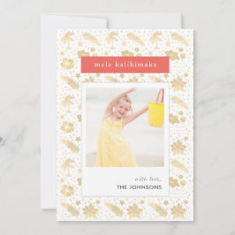 Mele Kalikimaka Hawaiian met kerstkaart