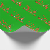 Mele Kalikimaka Hawaiian Pineapple Cadeaupapier (Hoek)