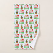 Mele Kalikimaka Hawaiian Pineapple Merry Kerstmis Bad Handdoek (Handdoek)