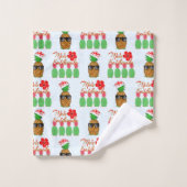 Mele Kalikimaka Hawaiian Pineapple Merry Kerstmis Bad Handdoek (Wasdoekje)