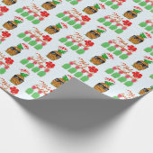 Mele Kalikimaka Hawaiian Pineapple Merry Kerstmis Cadeaupapier (Hoek)