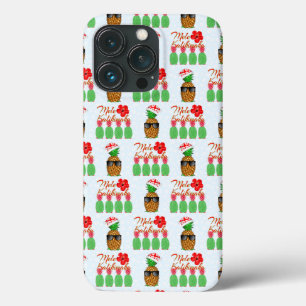 Mele Kalikimaka Hawaiian Pineapple Merry Kerstmis Case-Mate iPhone Case