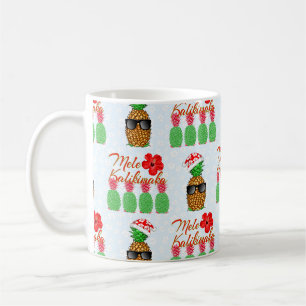 Mele Kalikimaka Hawaiian Pineapple Merry Kerstmis Koffiemok