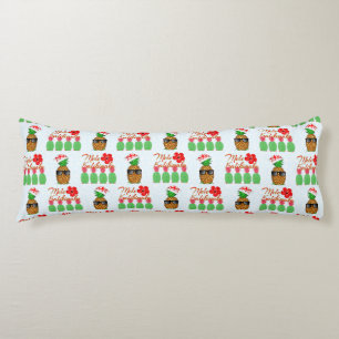 Mele Kalikimaka Hawaiian Pineapple Merry Kerstmis Lichaamskussen