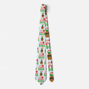 Mele Kalikimaka Hawaiian Pineapple Merry Kerstmis Stropdas