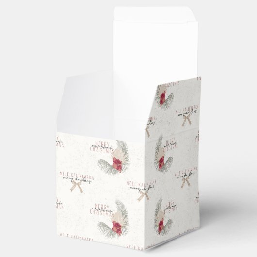 Mele Kalikimaka, Hawaiian Style Kerstmis Bedankdoosjes (Geopend)