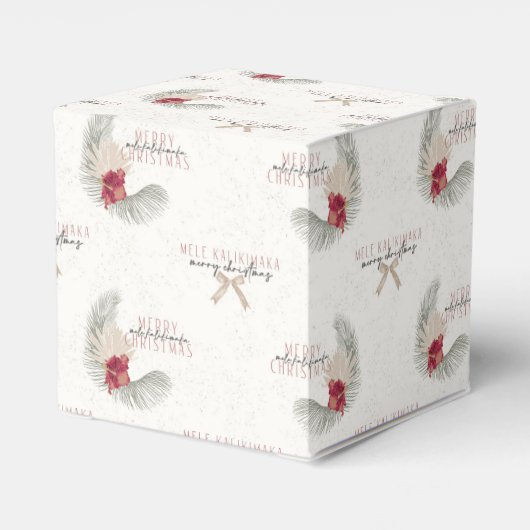 Mele Kalikimaka, Hawaiian Style Kerstmis Bedankdoosjes (Achterkant)