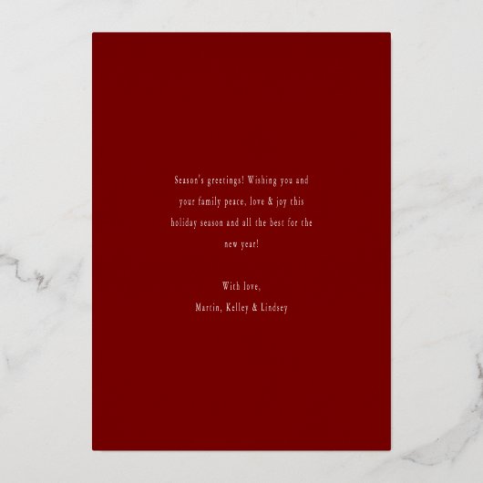 Mele Kalikimaka Hawaiian Tropical Christmas Kaart (Achterkant)