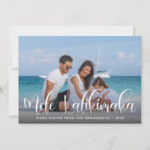 Mele Kalikimaka Hawaiian Vakantiefoto Feestdagenkaart (Voorkant)