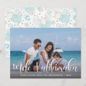 Mele Kalikimaka Hawaiian Vakantiefoto Feestdagenkaart (Voorkant / Achterkant)