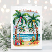 Mele Kalikimaka Hawaiian Vrolijk Kerstfeest Kaart