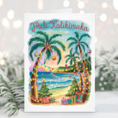 Mele Kalikimaka Hawaiian Vrolijk Kerstfeest Kaart