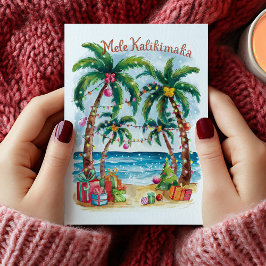 Mele Kalikimaka Hawaiian Vrolijk Kerstfeest Kaart