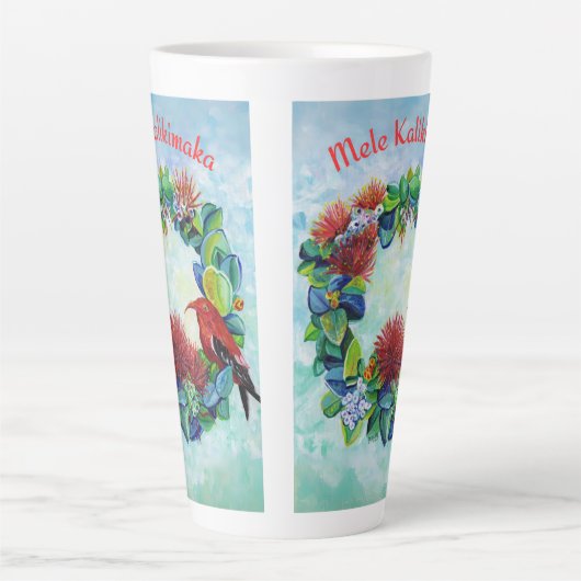 Mele Kalikimaka Hawaiian Wreath Latte Mok (Voorkant)