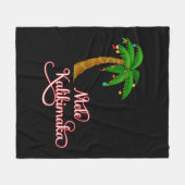 Mele Kalikimaka Hawaiian Zweet voor Kerstmis Fleece Deken (Voorkant (Horizontaal))