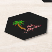 Mele Kalikimaka Hawaiian Zweet voor Kerstmis Kartonnen Onderzetters (Schuin)