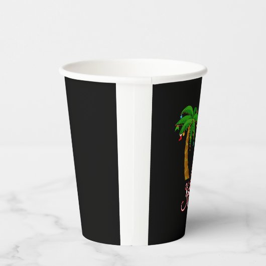 Mele Kalikimaka Hawaiian Zweet voor Kerstmis Papieren Bekers (Rechts)