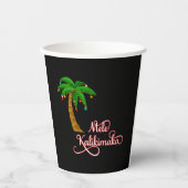 Mele Kalikimaka Hawaiian Zweet voor Kerstmis Papieren Bekers (Voorkant)