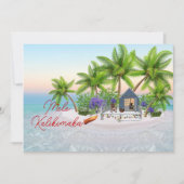 Mele Kalikimaka Hawaiin kerstfeestdag Kaart (Voorkant)