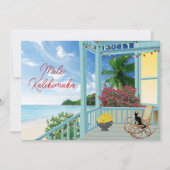 Mele Kalikimaka Hawaiin kerstfeestdag Kaart (Voorkant)