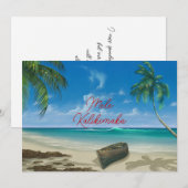 Mele Kalikimaka Hawaiin Kerstmis Feestdagenkaart (Voorkant / Achterkant)