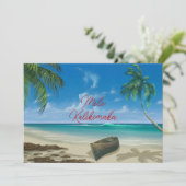 Mele Kalikimaka Hawaiin Kerstmis Feestdagenkaart (Staand voorkant)