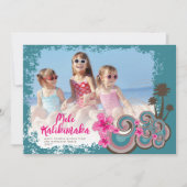 Mele Kalikimaka Hibiscus Palm - kerstboom Feestdagenkaart (Voorkant)