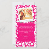 Mele Kalikimaka Hibiscus Palmboom Kerst Foto Feestdagenkaart (Achterkant)