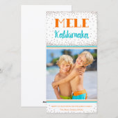 Mele Kalikimaka Holiday Fotokaart Feestdagenkaart (Voorkant / Achterkant)