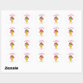 Mele Kalikimaka Holiday Pineapple Kerstmis Ronde Sticker (Vel)