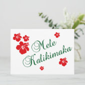 Mele Kalikimaka Kaart (Staand voorkant)