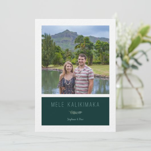 Mele Kalikimaka Kaart (Staand voorkant)
