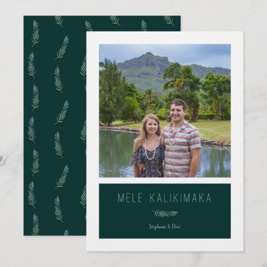 Mele Kalikimaka Kaart (Voorkant / Achterkant)